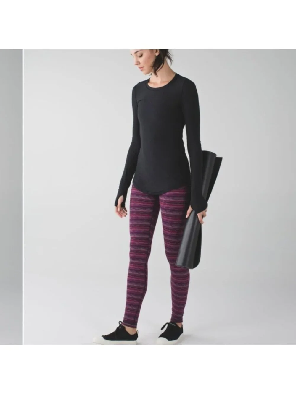 Lululemon Wunder Under Pant III Space Dye Twist Regal Plum Alarming